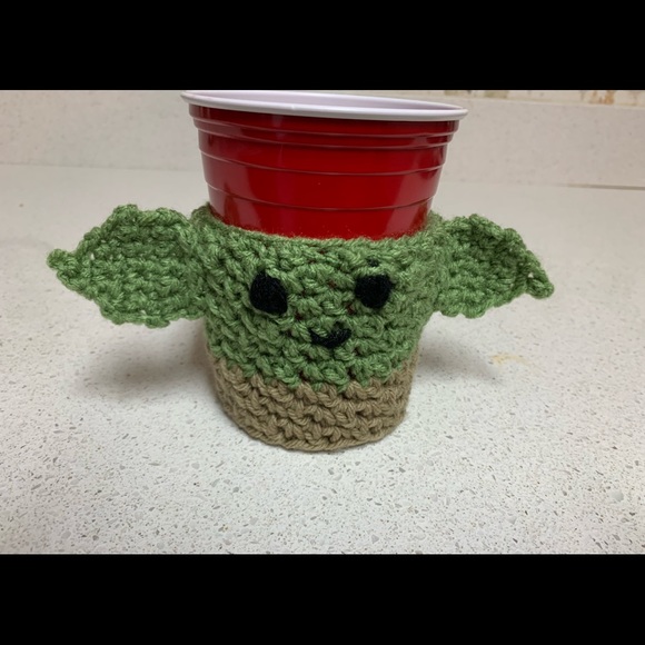 Yoda Baby Star Wars New Cup Cozy Handmade Crochet